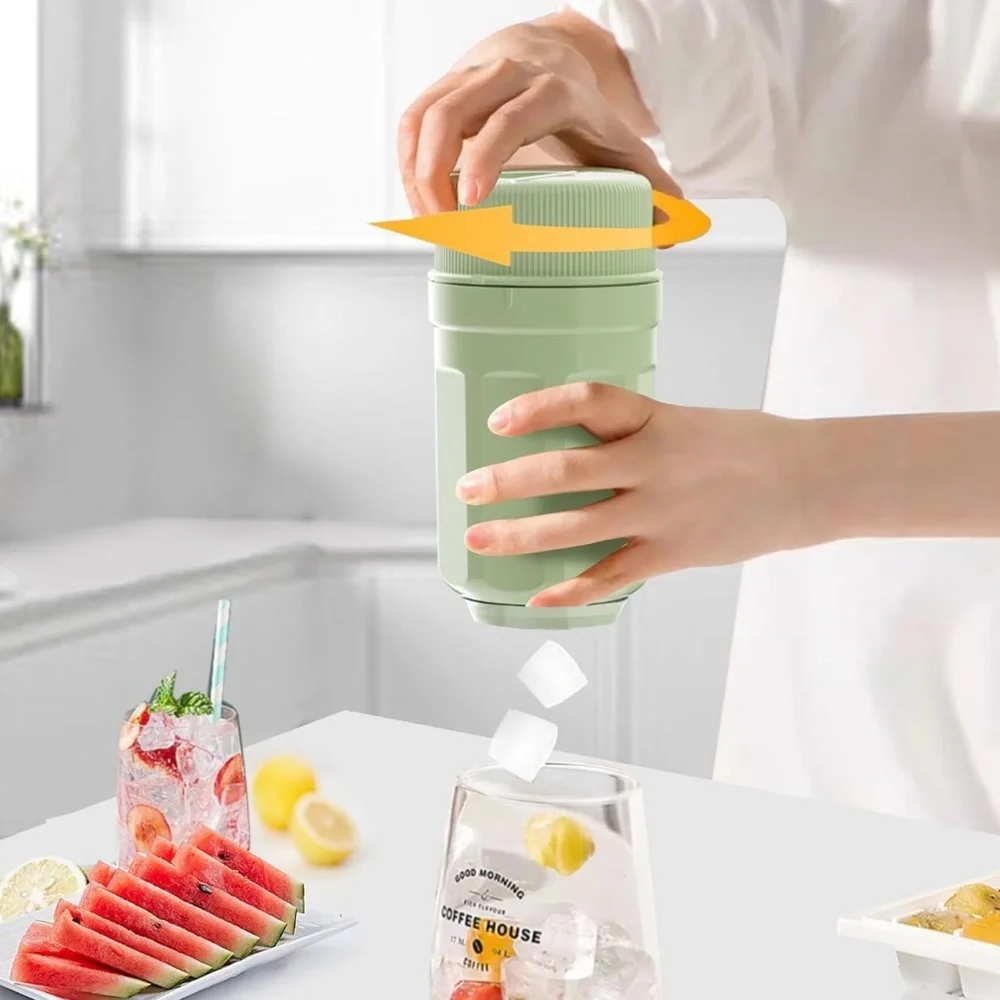 Zero-Touch Ice Cube Mold Release & Trays (8) with Lids
